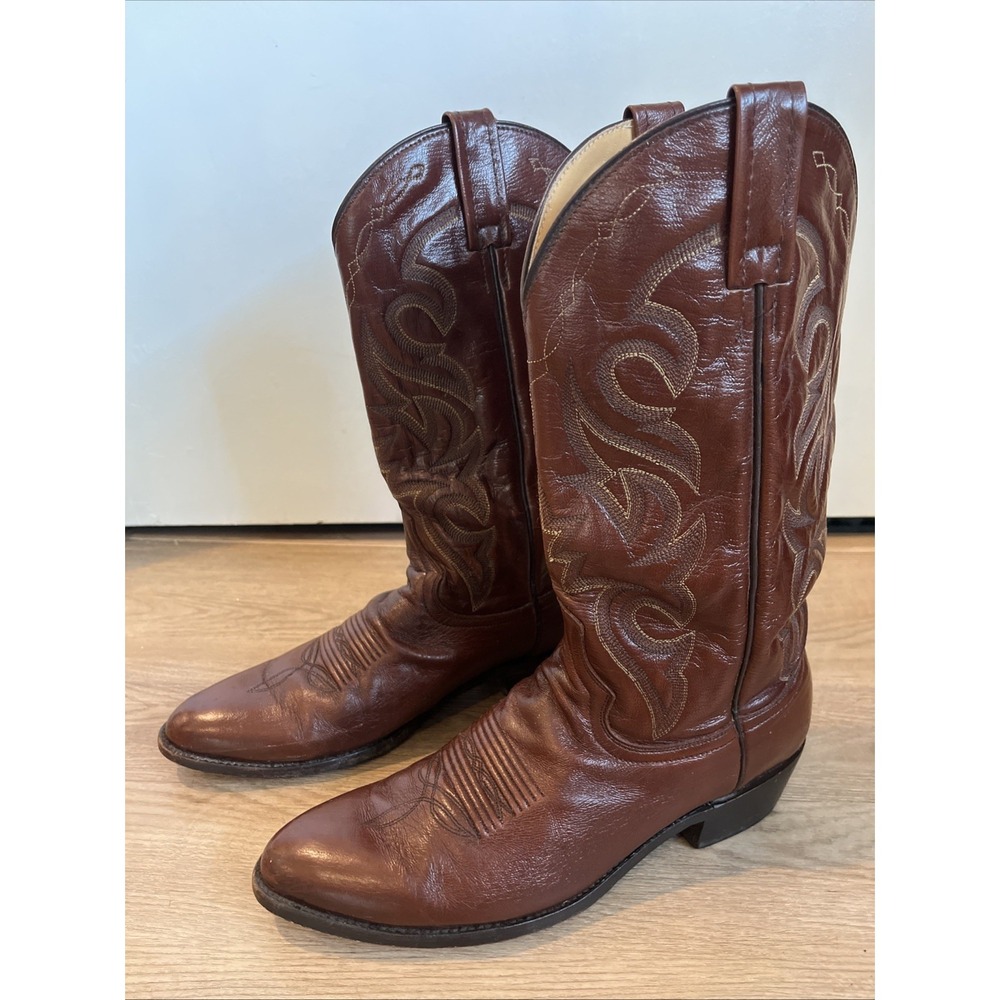 DAN POST MEN'S MIGNON WESTERN‎ BOOTS - ROUND TOE SIZE 10D